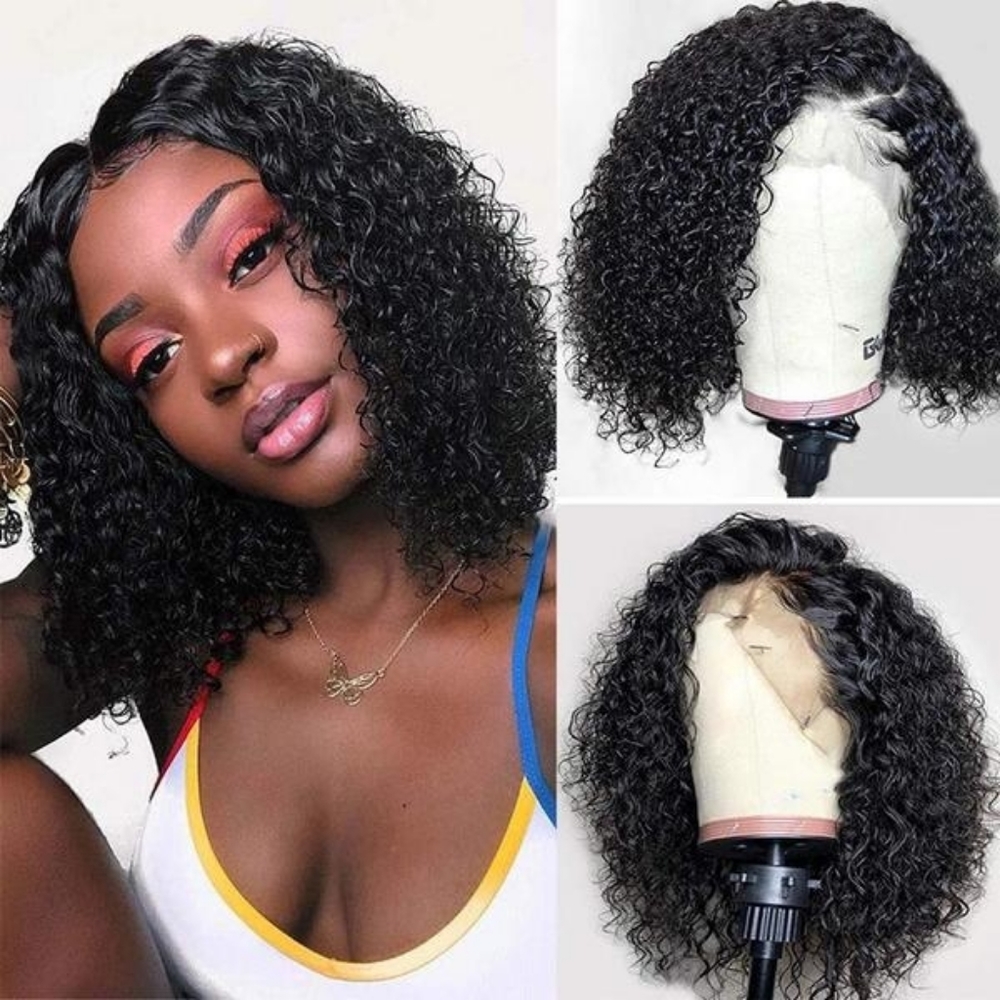 BLACK JUICY CURLS FRONTAL WIG